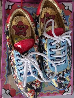 Irregular Choice Black, Blue & Gold Pokémon Sneakers